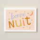 Bonne Nuit Kids Art Print by Hibou Home