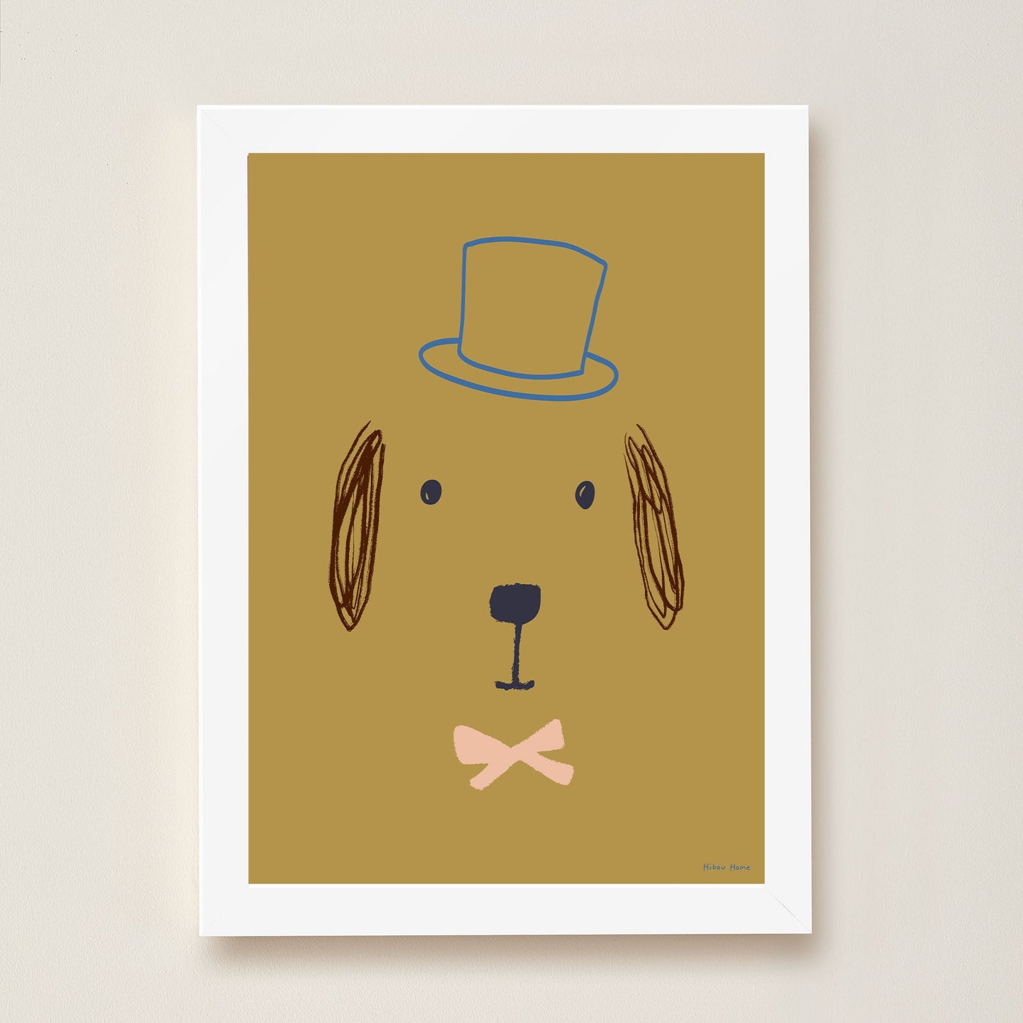 Bruno Dog Art Print by Hibou Home