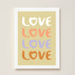 LOVE Kids Art Print by Hibou Home