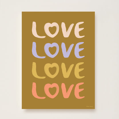 LOVE Kids Art Print by Hibou Home