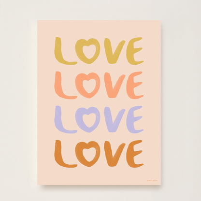 LOVE Art Print for Kids by Hibou Home