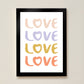 LOVE Kids Art Print by Hibou Home