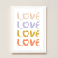 LOVE Kids Art Print by Hibou Home