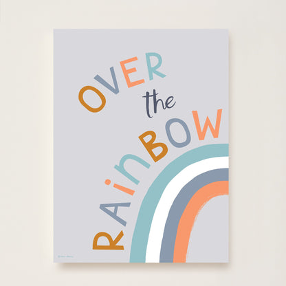 Over the Rainbow Art Print for kids by Hibou Home