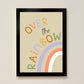 Over the Rainbow Kids Art Print by Hibou Home
