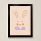 Sylvie Rabbit Kids Art Print by Hibou Home