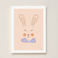 Sylvie Rabbit Kids Art Print by Hibou Home