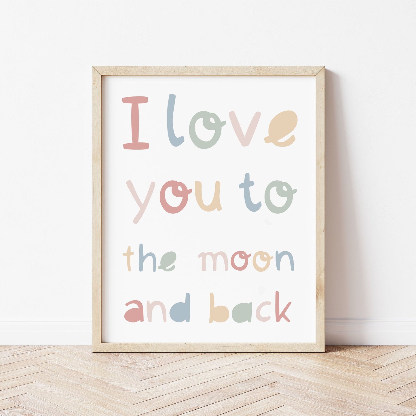 The Little Jones I Love You to the Moon and Back Print
