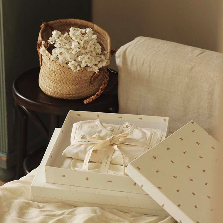 Avery Row New Baby Sleepsuit and Blanket Gift Set - Bunny