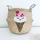 Bellybambino Ice Cream Seagrass Basket - Large
