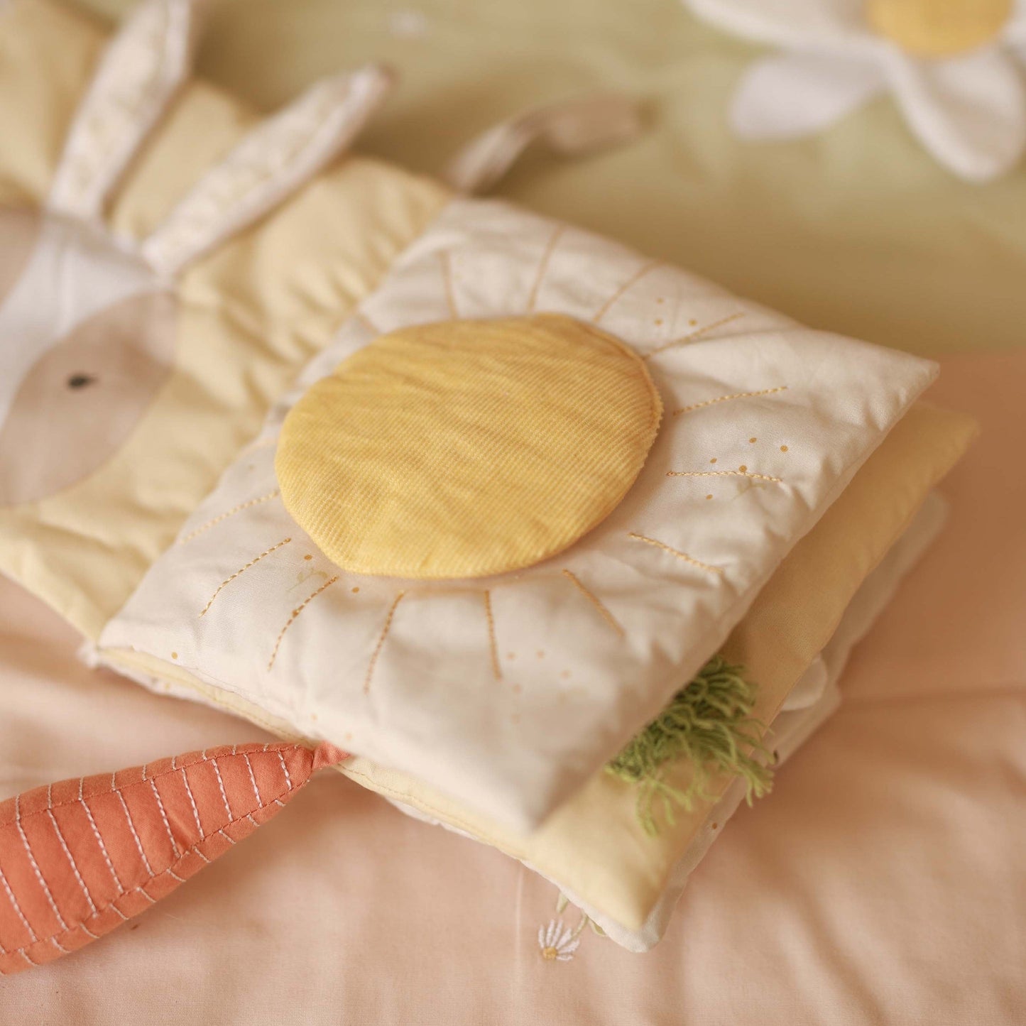 Avery Row Fabric Baby Book - Bunny Tales