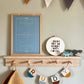 Kid of the Village Football Pitch Art Print - Blue