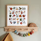 Kid of the Village Alphabet Square Art Print