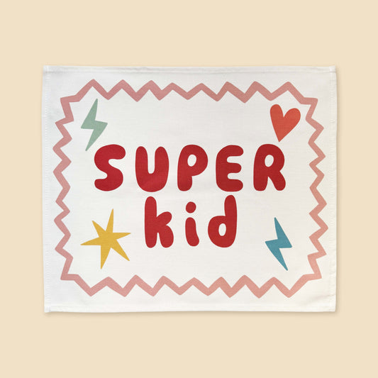 Kid of the Village Super Kid Wall Banner - Red