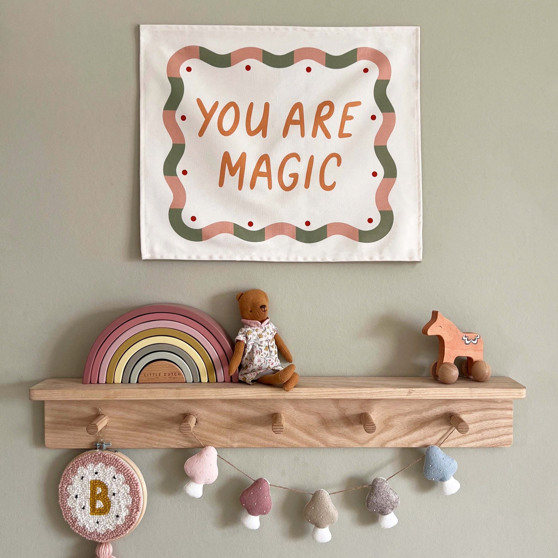 Kid of the Village You Are Magic Wall Banner - Orange