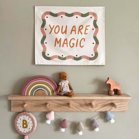 Kid of the Village You Are Magic Wall Banner - Orange