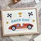 Kid of the Village Race Day Art Print - Red