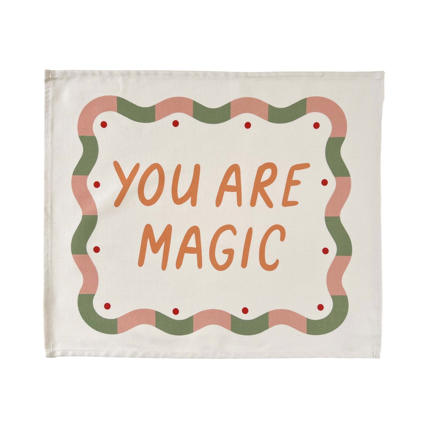 Kid of the Village You Are Magic Wall Banner - Orange