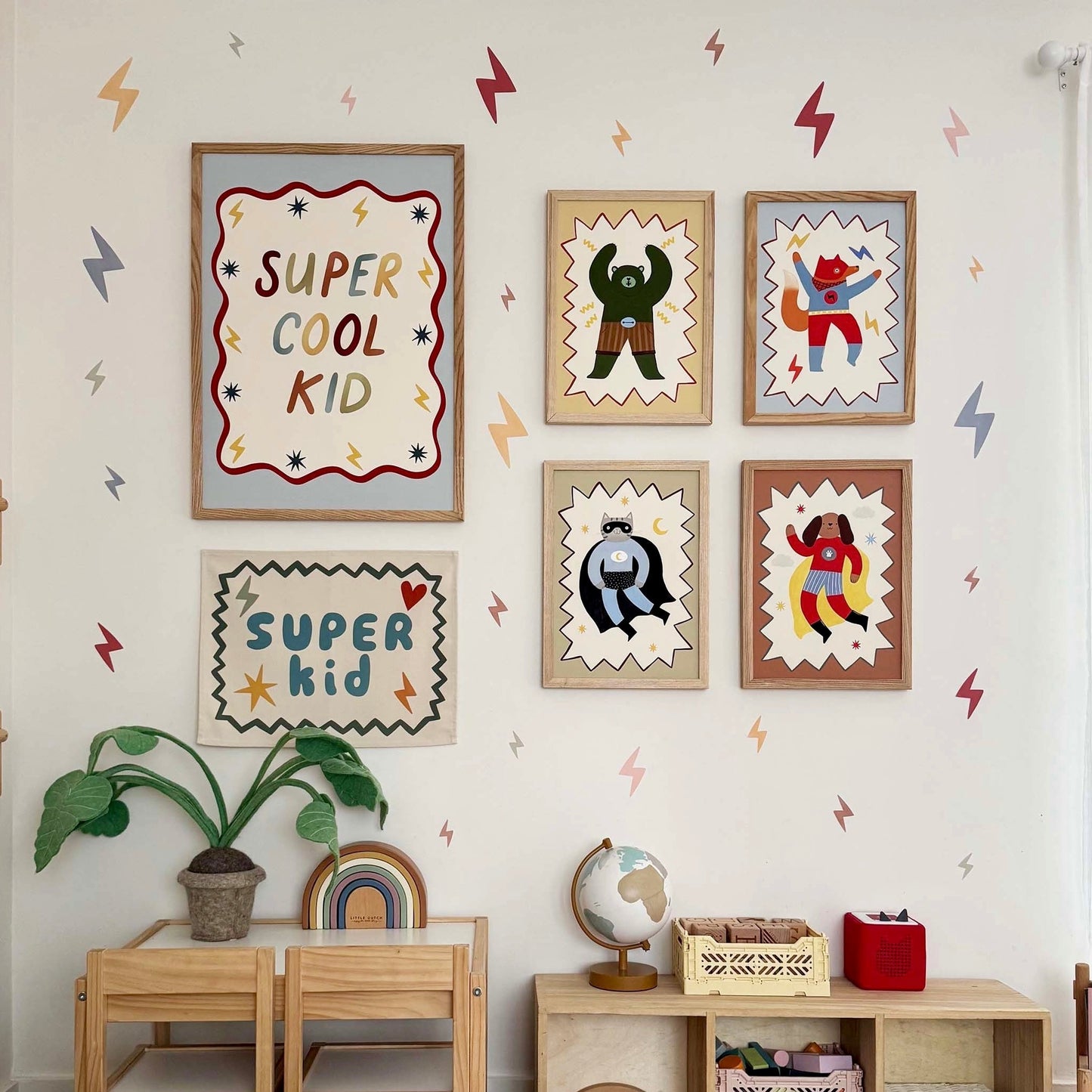 Kid of the Village Flash Tail Superhero Art Print