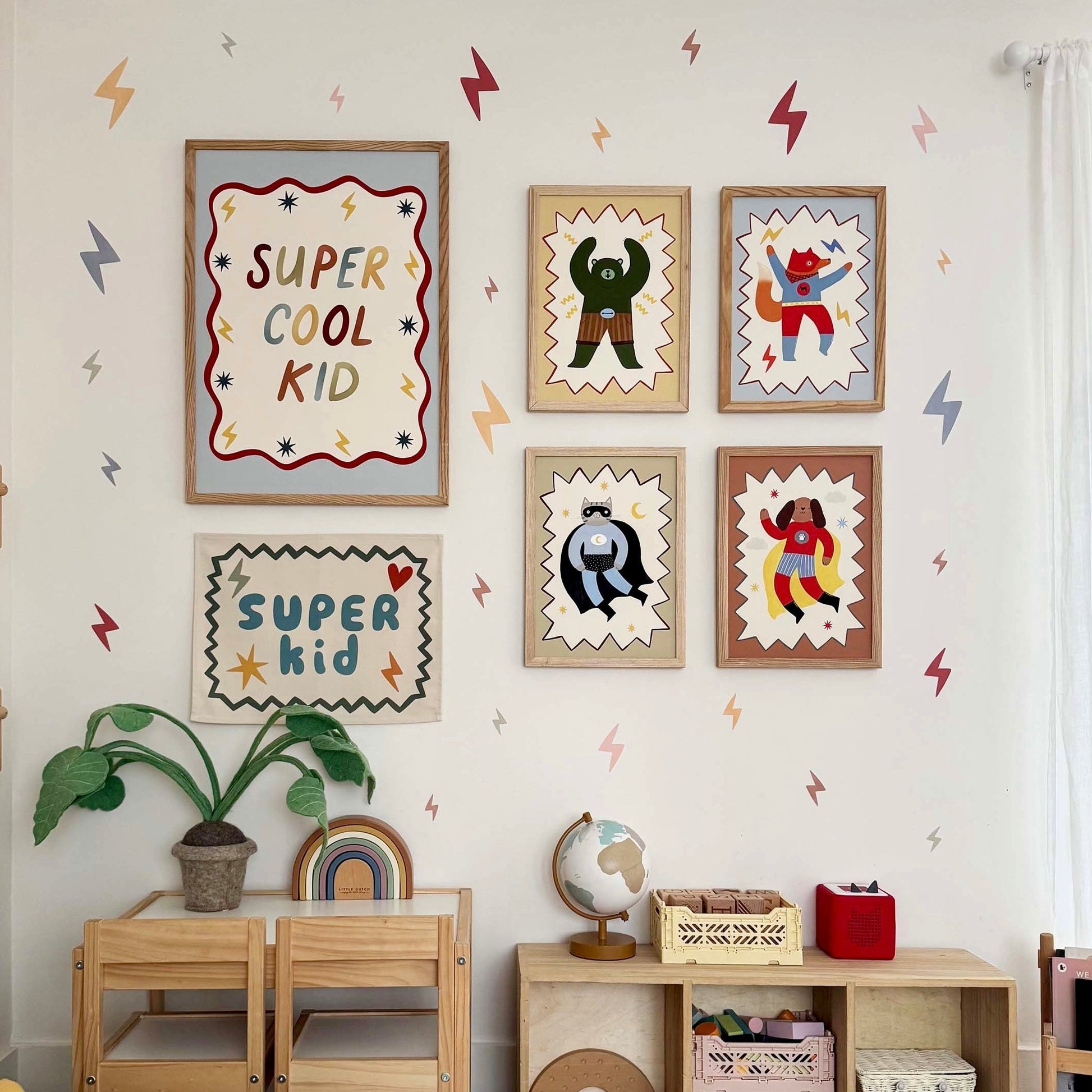 Kid of the Village Night Paw Superhero Art Print