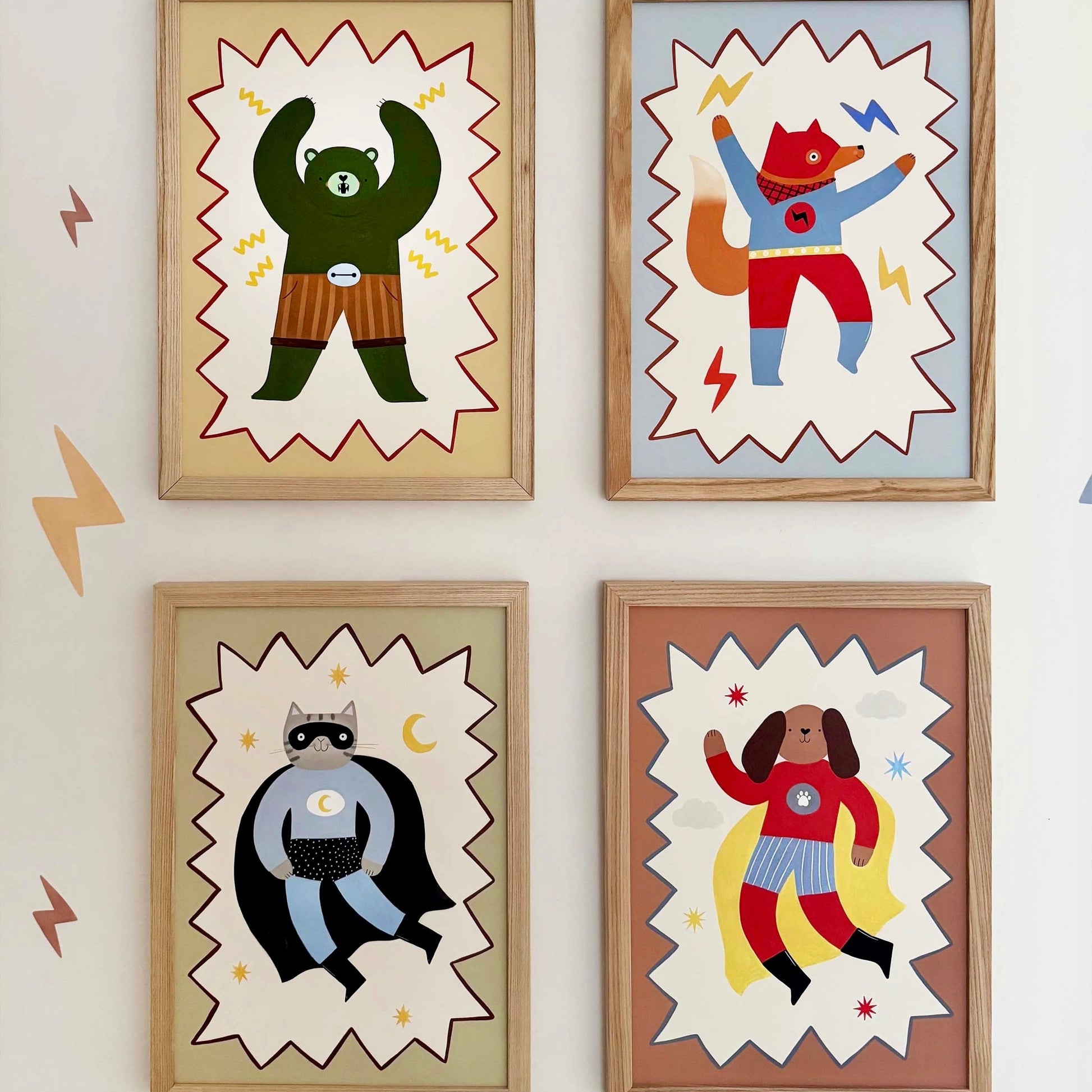 Kid of the Village Captain Woof Superhero Art Print