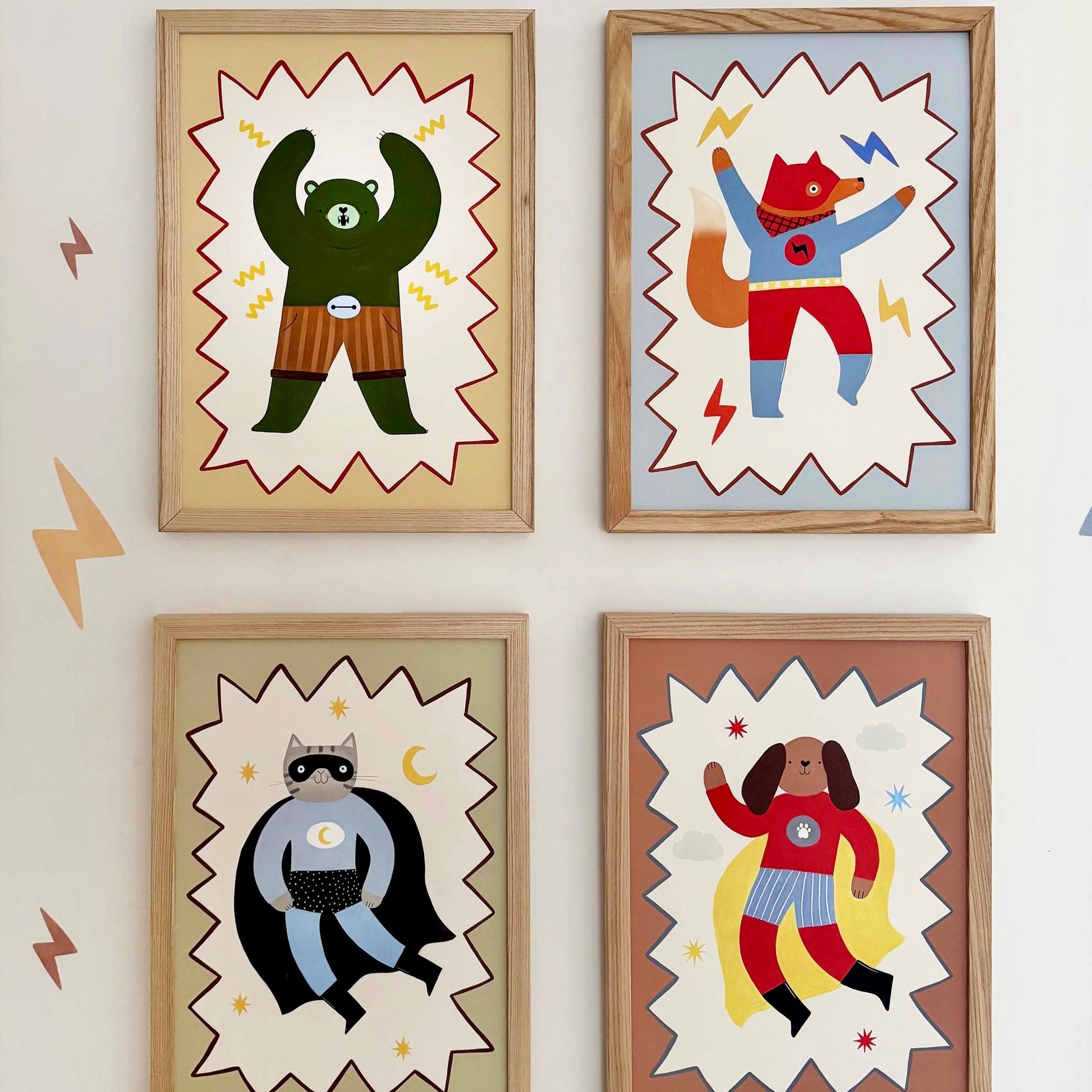 Kid of the Village Flash Tail Superhero Art Print