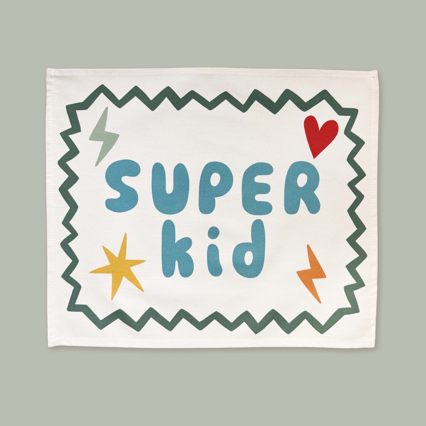 Kid of the Village Super Kid Wall Banner - Blue