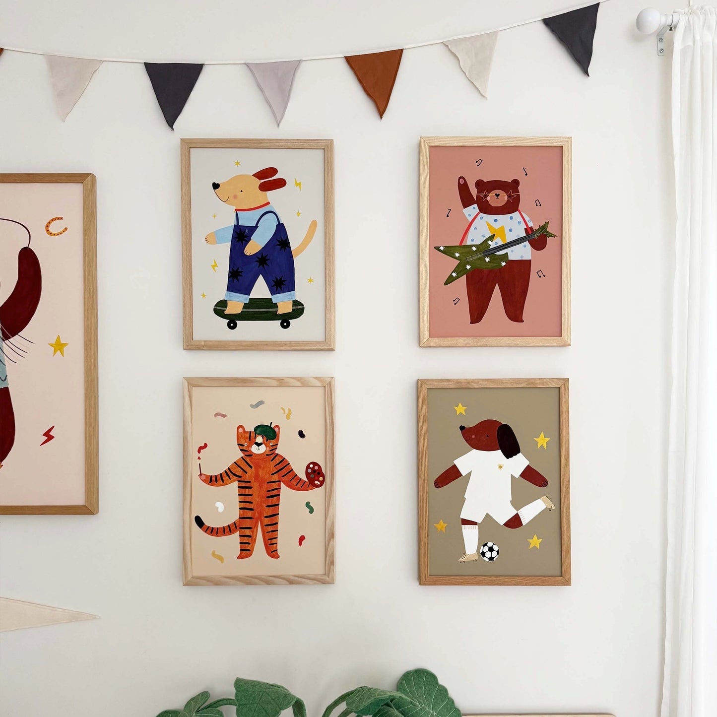 Kid of the Village Creative Cat Art Print