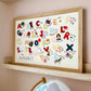 Kid of the Village The Alphabet Landscape Art Print
