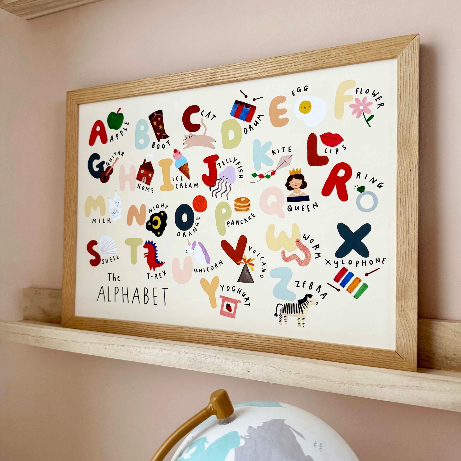 Kid of the Village The Alphabet Landscape Art Print