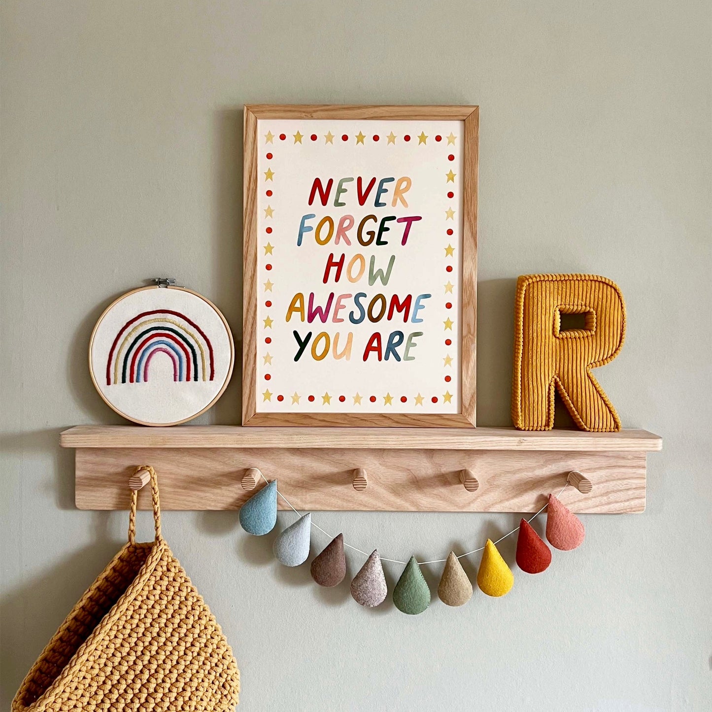 Kid of the Village Never Forget How Awesome You Are Art Print