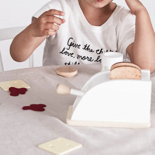 Kid's Concept Wooden Toy Toaster Set