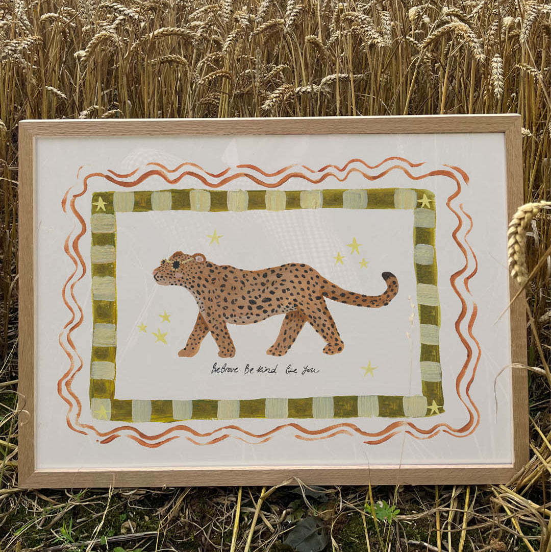 Lion & The Pear Be You - Jaguar Art Print