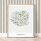 Lion & The Pear Cheltenham Street - Map Art Print