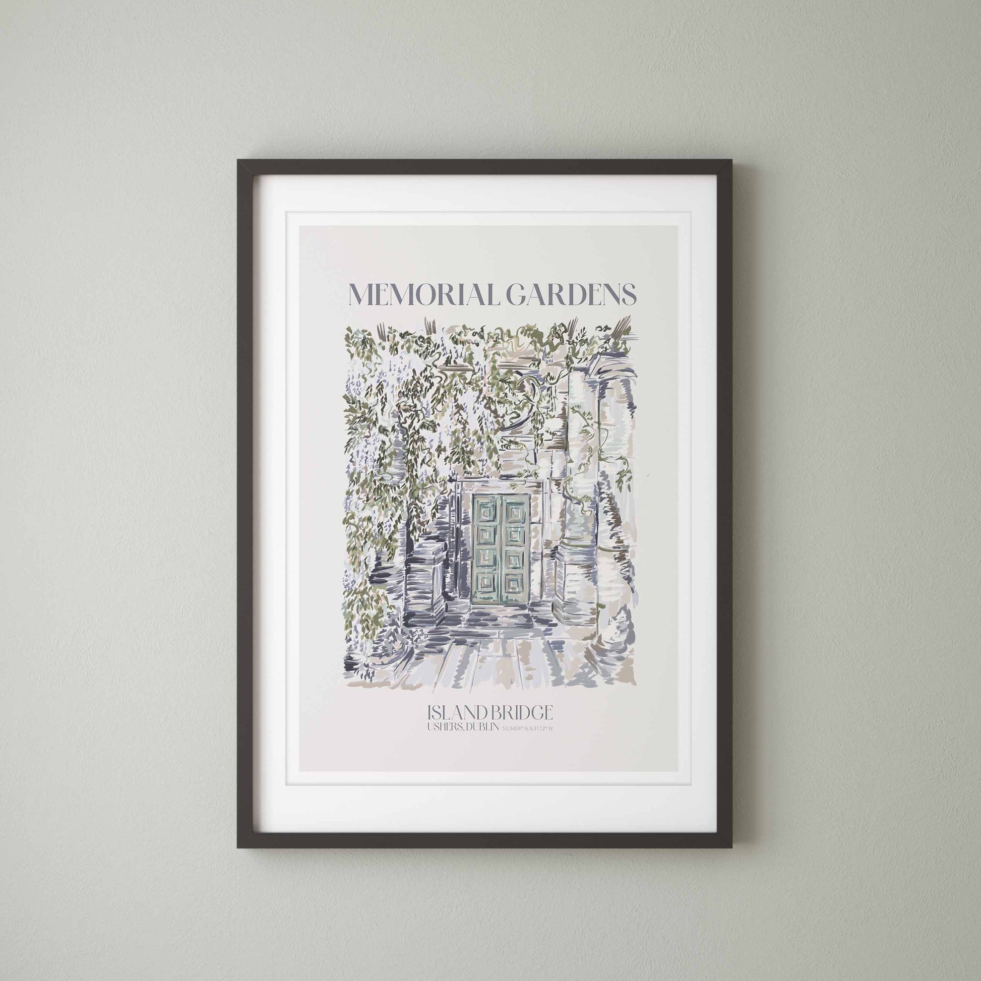Lion & The Pear Dublin Memorial Gardens - Landscape Art Print