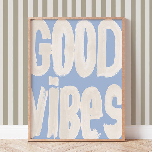 Lion & The Pear 'Good Vibes' Art Print