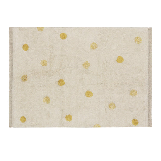 Lorena Canals Washable Rug - Hippy Dots Natural (3 Colours Available)