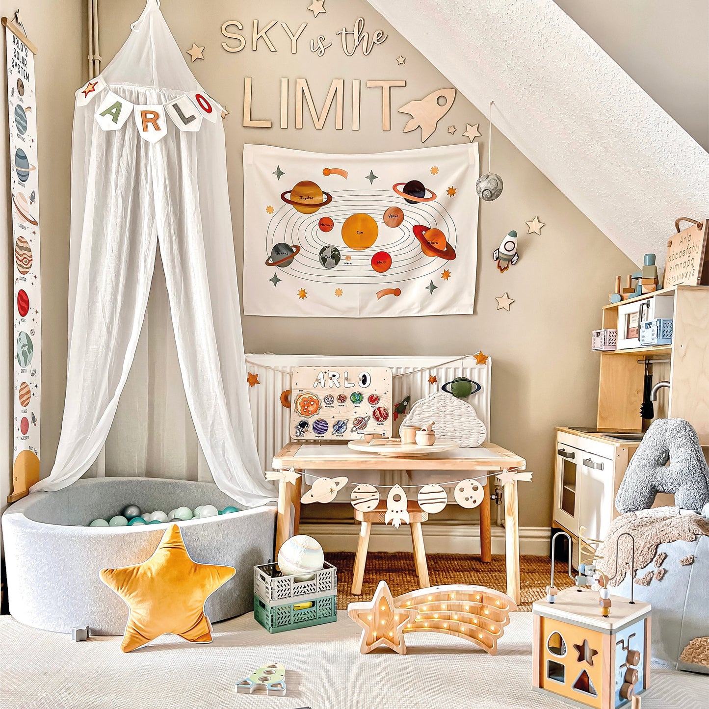Kid of the Village Solar System Wall Hanging - Large