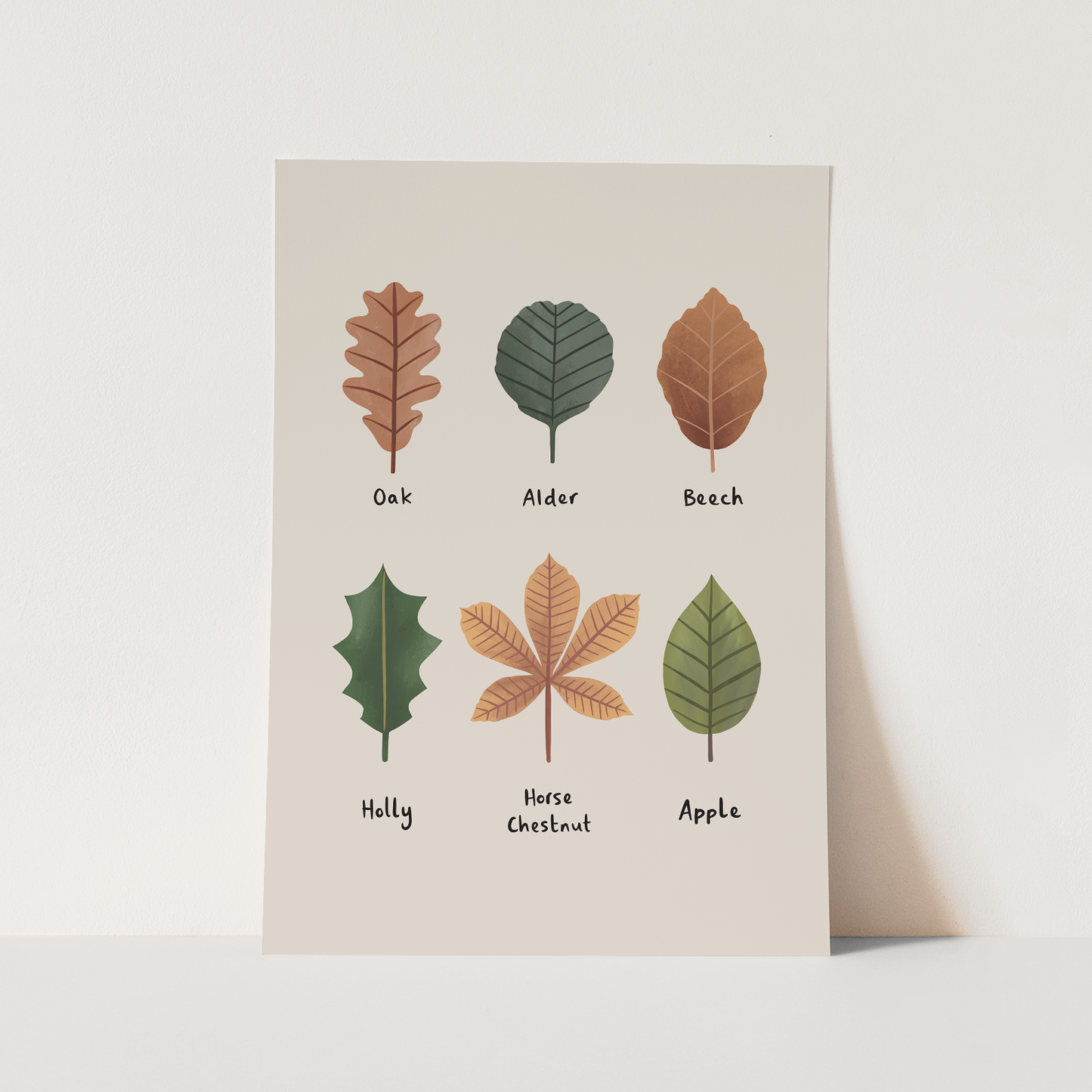 Kid of the Village Leaves Art Print - Stone