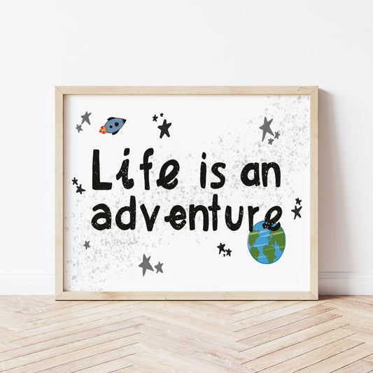 The Little Jones Life is an Adventure Print