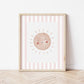 The Little Jones Boho Sunshine Print - Pale Pink Stripes