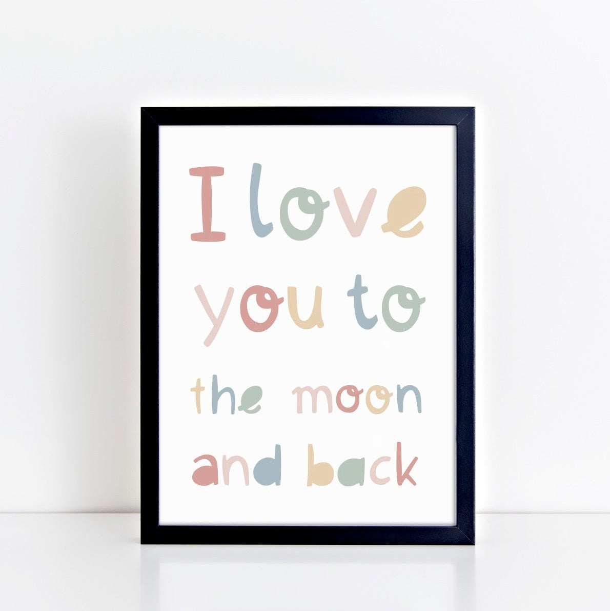 The Little Jones I Love You to the Moon and Back Print