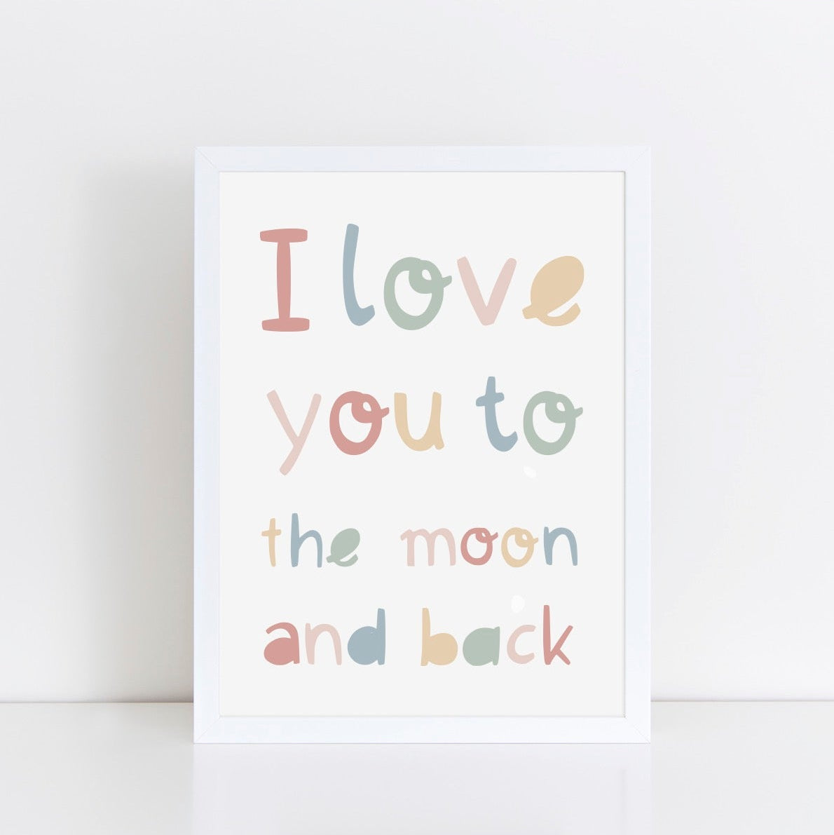 The Little Jones I Love You to the Moon and Back Print