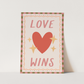 Kid of the Village Love Wins Art Print