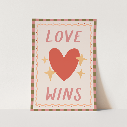 Kid of the Village Love Wins Art Print