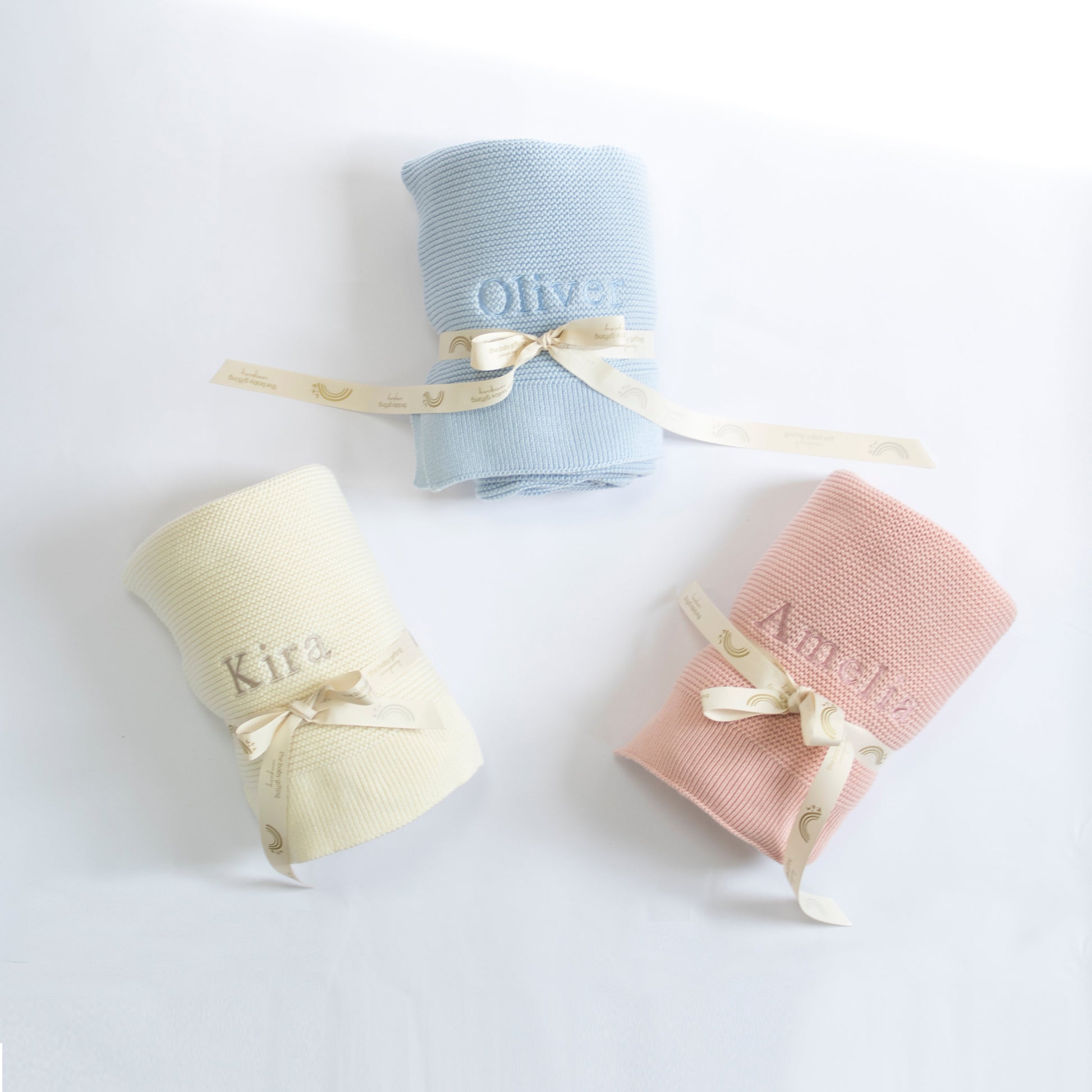 Blanket & Sensory Balls Personalised Baby Gift Set by The Baby Gifting Co.