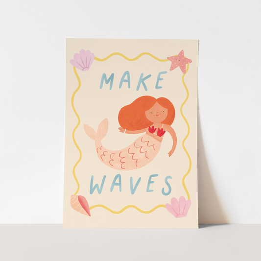 Kid of the Village Make Waves Art Print