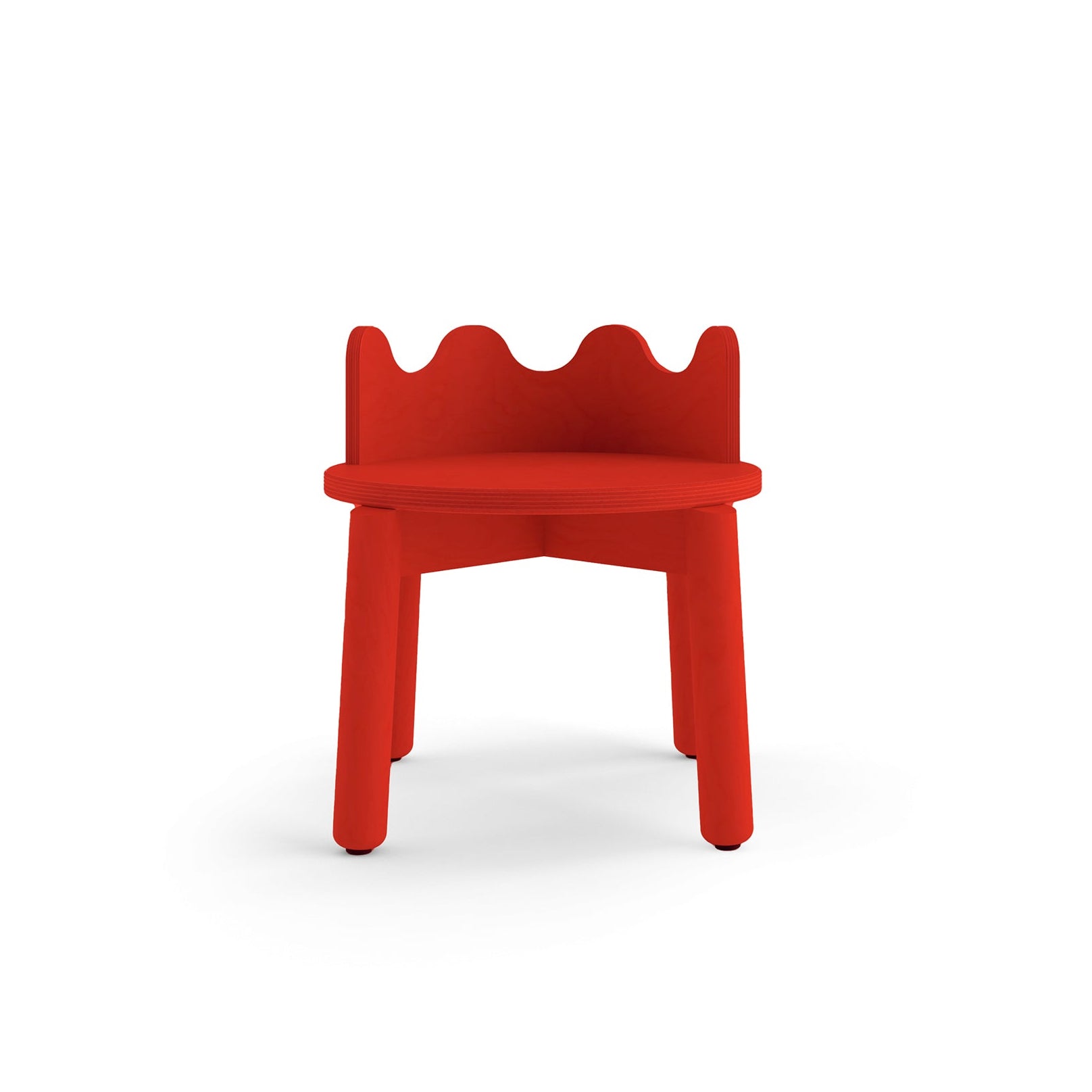 Oeuf NYC Moss Play Chairs - Set of 2 - Tomato