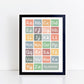 The Little Jones Handwriting Alphabet Print - Muted