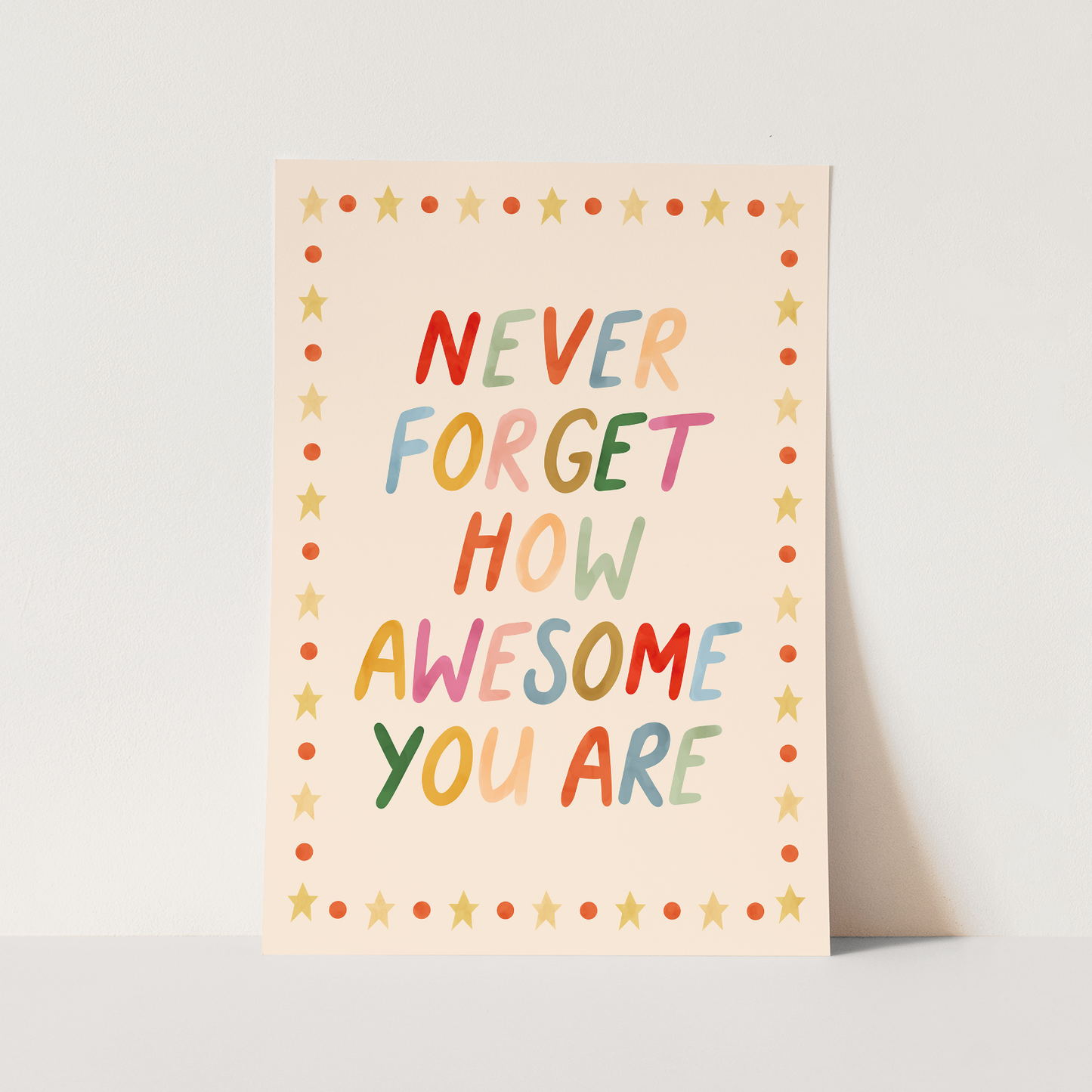 Kid of the Village Never Forget How Awesome You Are Art Print